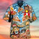 Pizza Funny Style Hawaiian Shirt Beach Gift For Cat Lovers