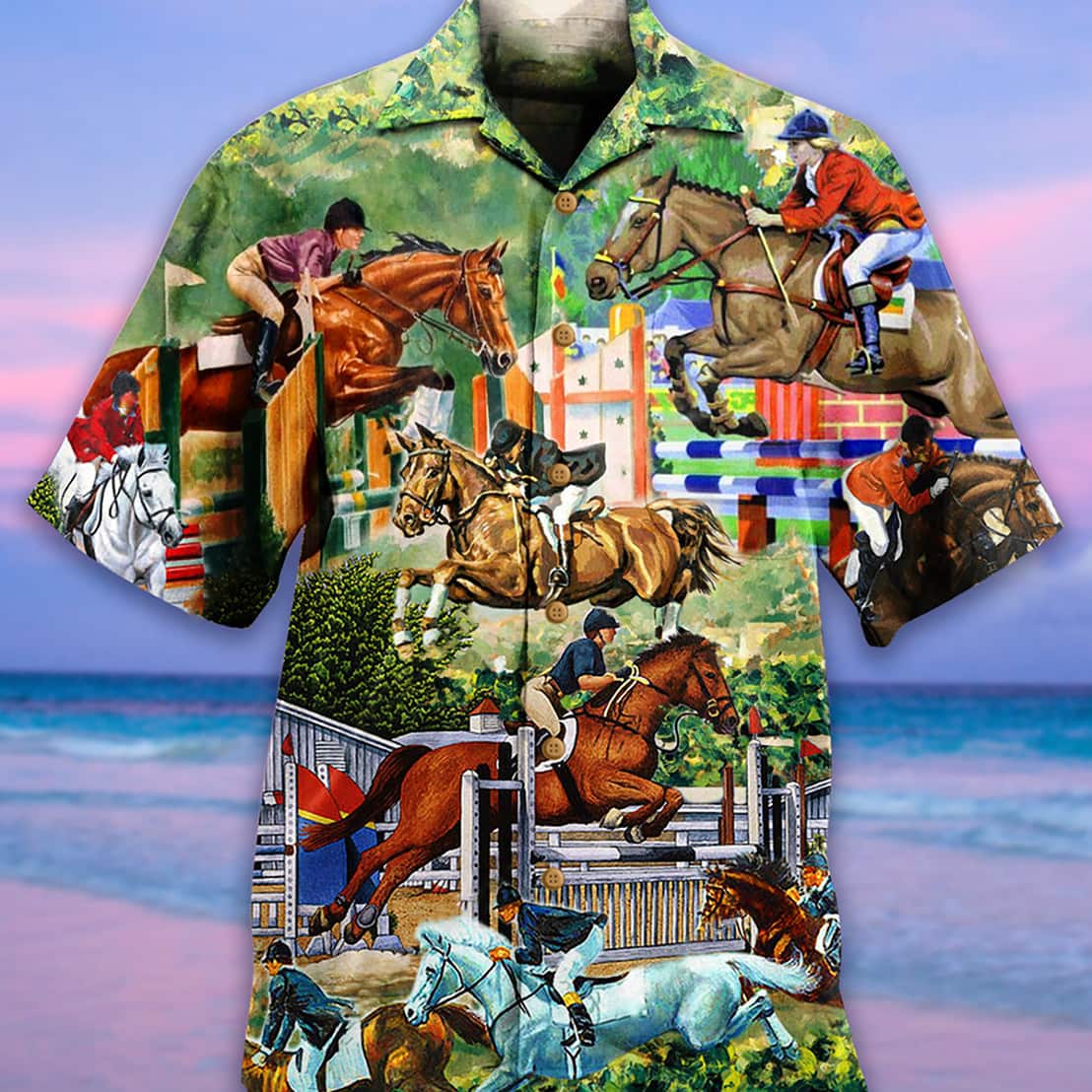 Horse And Human Funny Hawaiian Shirt Birthday Gift For Son Horse And Human Funny Hawaiian Shirt Birthday Gift For Son