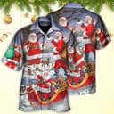 Christmas Funny Santa Claus Happy Xmas Is Coming Hawaiian Shirt Christmas Funny Santa Claus Happy Xmas Is Coming Hawaiian Shirt