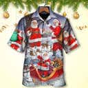 Christmas Funny Santa Claus Happy Xmas Is Coming Hawaiian Shirt