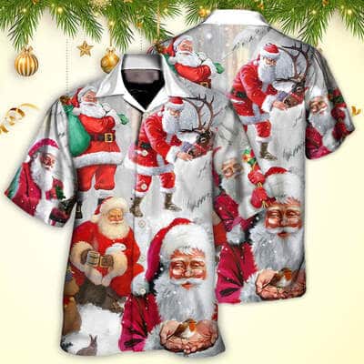 Christmas Santa Claus Story Funny Hawaiian Shirt Gift For Beach Lovers