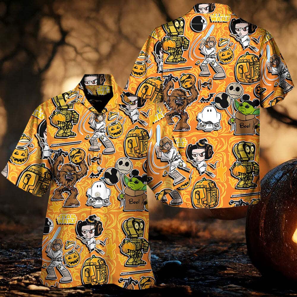 Halloween Star Wars Funny Hawaiian Shirt Gift For Best Friends Halloween Star Wars Funny Hawaiian Shirt Gift For Best Friends