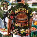 Barbecue Funny BBQ Stand Back Grandpa Is Grilling Hawaiian Shirt