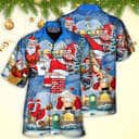 Christmas Rebellious Santa Claus Drunk Beer Funny Hawaiian Shirt Christmas Rebellious Santa Claus Drunk Beer Funny Hawaiian Shirt