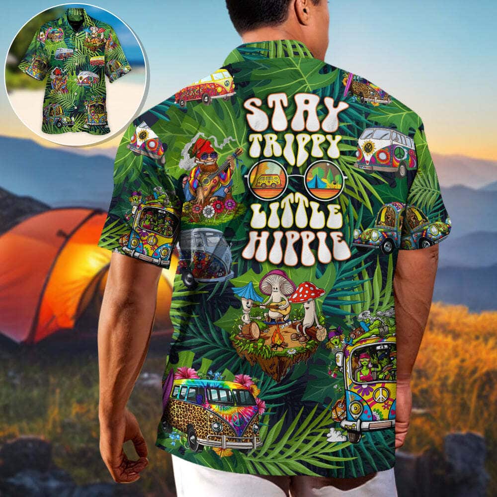 Funny Hippie Stay Trippy Little Hippie Hawaiian Shirt Gift For Daughter From Mom Funny Hippie Stay Trippy Little Hippie Hawaiian Shirt Gift For Daughter From Mom