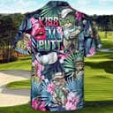Funny Cat Playing Golf Kiss My Putt Tropical Palm Leaves Hawaiian Shirt Funny Cat Playing Golf Kiss My Putt Tropical Palm Leaves Hawaiian Shirt