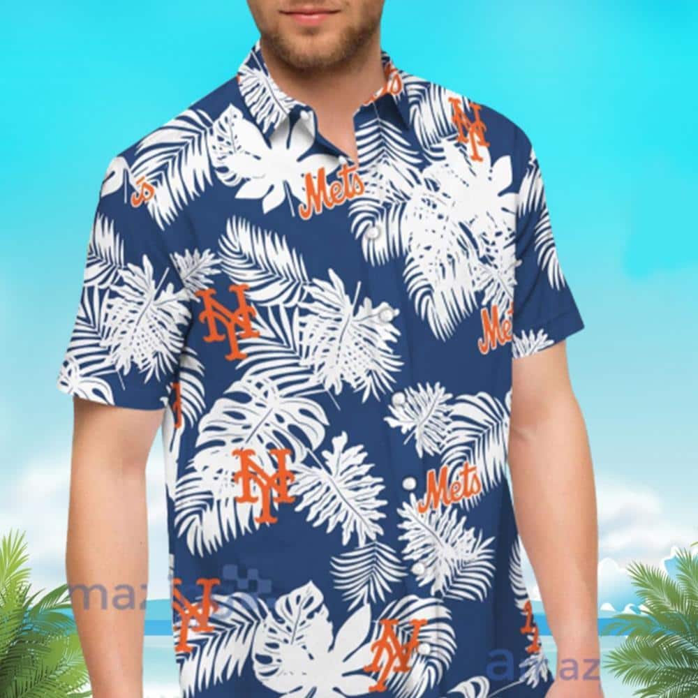 Tropical Aloha MLB New York Mets Hawaiian Shirt Palm Leaves Pattern Beach Gift For Him