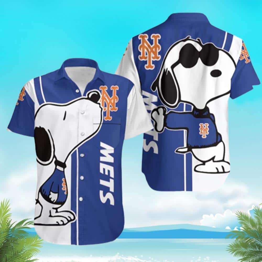 Snoopy Loves MLB New York Mets Hawaiian Shirt Trendy Summer Gift