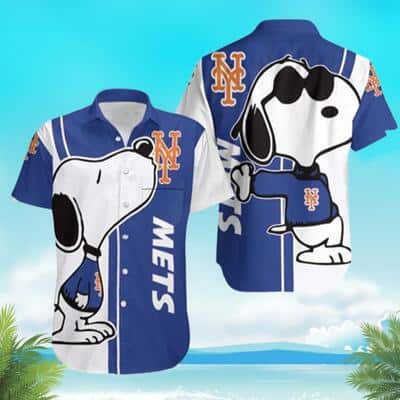 Snoopy Loves MLB New York Mets Hawaiian Shirt Trendy Summer Gift