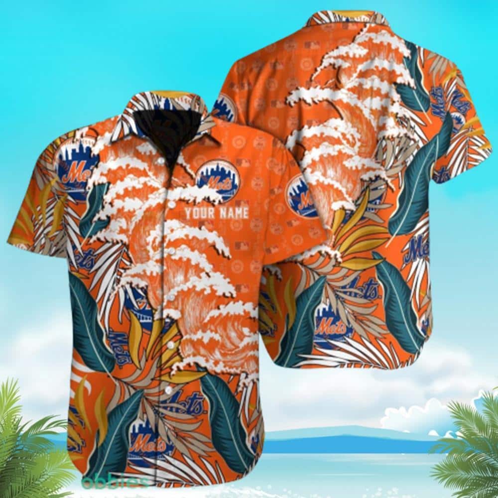 Tropical Aloha MLB New York Mets Hawaiian Shirt Custom Name Summer Gift For Friends