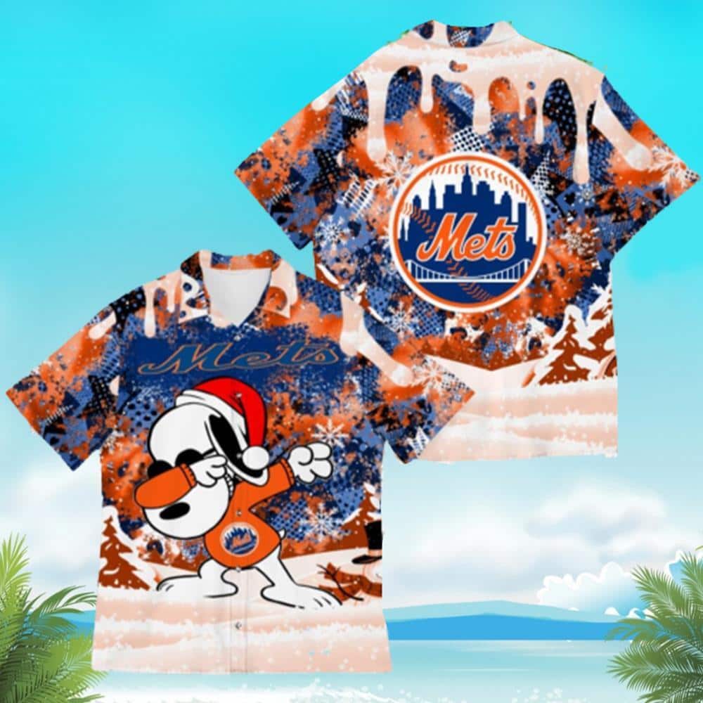 Cool Aloha MLB New York Mets Hawaiian Shirt Snoopy Dabbing The Peanuts Cool Aloha MLB New York Mets Hawaiian Shirt Snoopy Dabbing The Peanuts