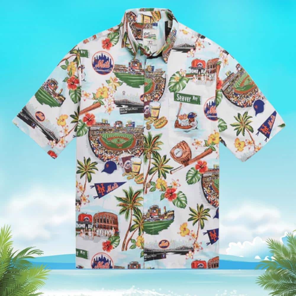 Aloha MLB New York Mets Hawaiian Shirt Birthday Gift For Beach Lovers Aloha MLB New York Mets Hawaiian Shirt Birthday Gift For Beach Lovers