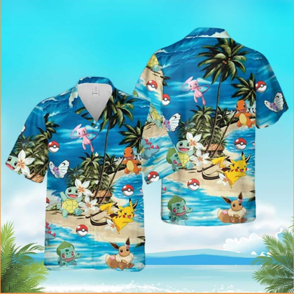 Beach Aloha Pokemon Pikachu Hawaiian Shirt Summer Gift For Friend