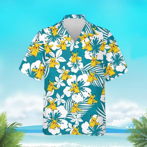 Pikachu Pokemon Hawaiian Shirt Summer Beach Gift Pikachu Pokemon Hawaiian Shirt Summer Beach Gift