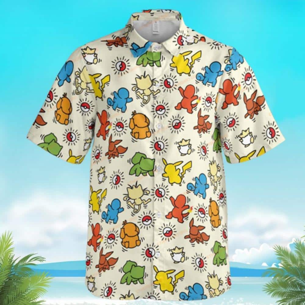 Cool Aloha Pokemon Hawaiian Shirt Summer Gift For Friend Cool Aloha Pokemon Hawaiian Shirt Summer Gift For Friend