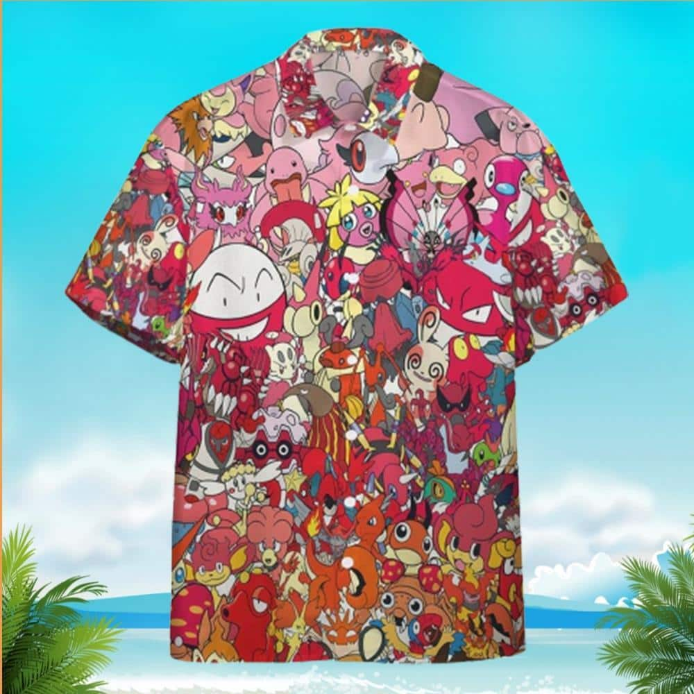 Pokemon Hawaiian Shirt Birthday Gift For Beach Lovers