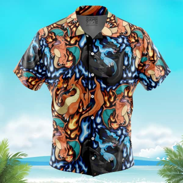 Pokemon Hawaiian Shirt Charizard Mega Evolution Beach Gift For Friend