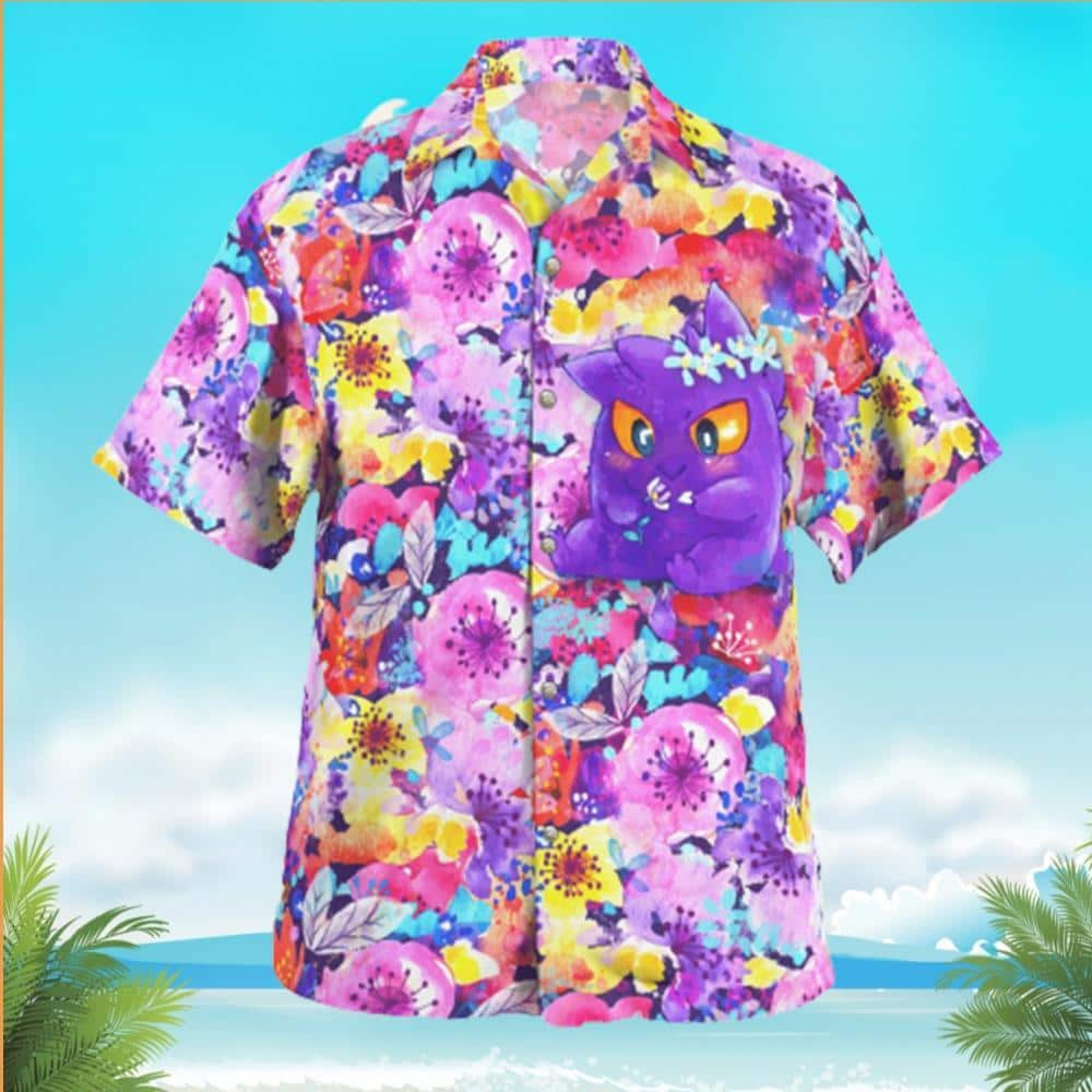 Gengar Pokemon Hawaiian Shirt Gift For Best Friends