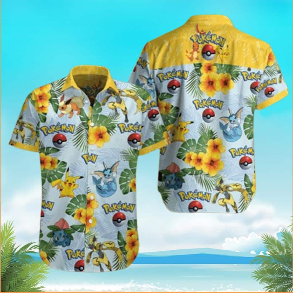 Beach Aloha Pokemon Hawaiian Shirt Summer Gift For Friends