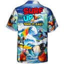 Funny Parrot Surfing Surf Up Take It Easy Hawaiian Shirt Beach Lovers Gift Funny Parrot Surfing Surf Up Take It Easy Hawaiian Shirt Beach Lovers Gift