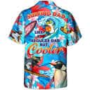 Funny Surfing Dad Like A Regular Dad But Cooler Hawaiian Shirt