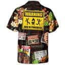 Barbecue Funny BBQ Beer Warning BBQ In Progress Hawaiian Shirt Barbecue Funny BBQ Beer Warning BBQ In Progress Hawaiian Shirt