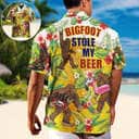 Funny Bigfoot Stole My Beer Lover Beer Tropical Style Hawaiian Shirt Funny Bigfoot Stole My Beer Lover Beer Tropical Style Hawaiian Shirt