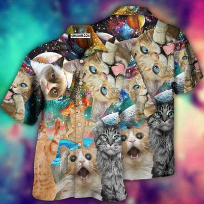 Funny Aloha Cat Hawaiian Shirt Summer Gift For Friend