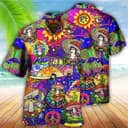 Aloha Hippie Mushroom Peace Funny Hawaiian Shirt Summer Gift For Friend