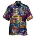 Funny Skull Dancing Moon Night Amazing Style Hawaiian Shirt Funny Skull Dancing Moon Night Amazing Style Hawaiian Shirt