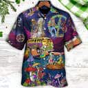 Funny Skull Dancing Moon Night Amazing Style Hawaiian Shirt