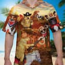 Funny Cowboy Hawaiian Shirt Beach Gift For Dog Lovers