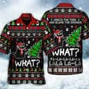 Funny Black Cat Wreck The Tree Hawaiian Shirt