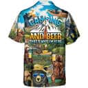 Funny Bear Camping And Beer Why I'm Here Hawaiian Shirt Funny Bear Camping And Beer Why I'm Here Hawaiian Shirt