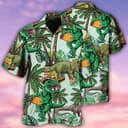 Funny Jurassic Park Dinosaur Hawaiian Shirt Tropical Tree Pattern Gift For Beach Trip Funny Jurassic Park Dinosaur Hawaiian Shirt Tropical Tree Pattern Gift For Beach Trip