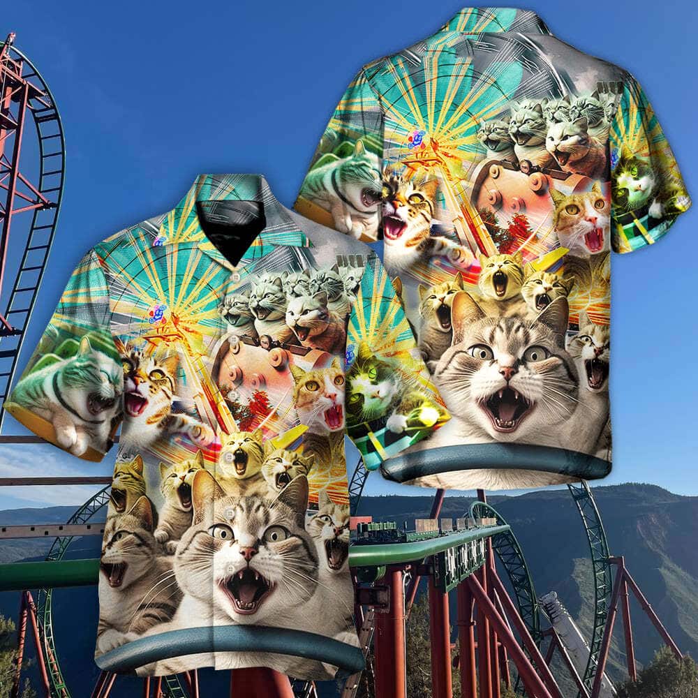 Funny Cat Hawaiian Shirt Gift For Beach Vacation Funny Cat Hawaiian Shirt Gift For Beach Vacation