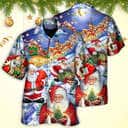 Funny Santa Claus Happy Xmas Is Coming Hawaiian Shirt