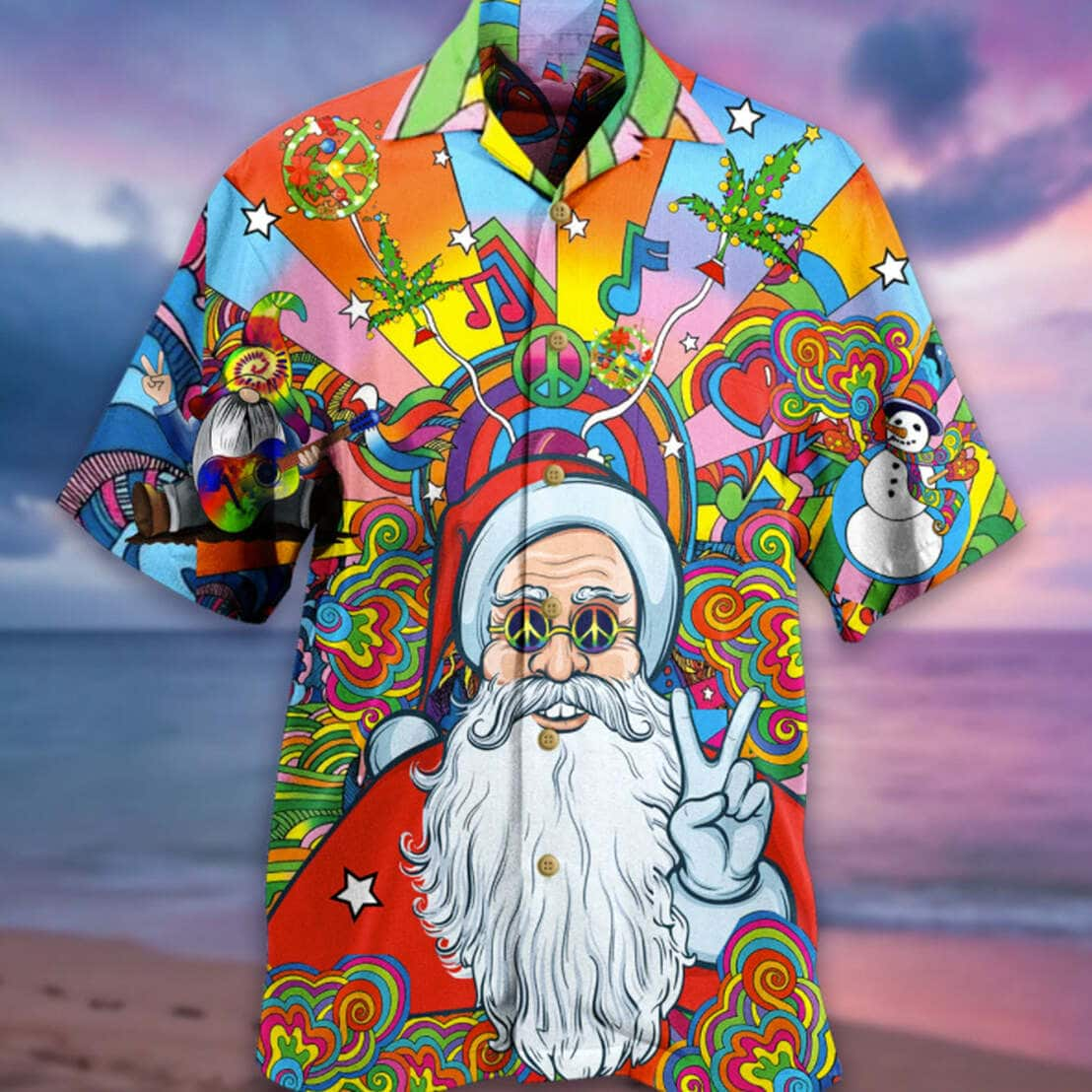 Funny Santa Claus Hawaiian Shirt Christmas Gift For Beach Lovers