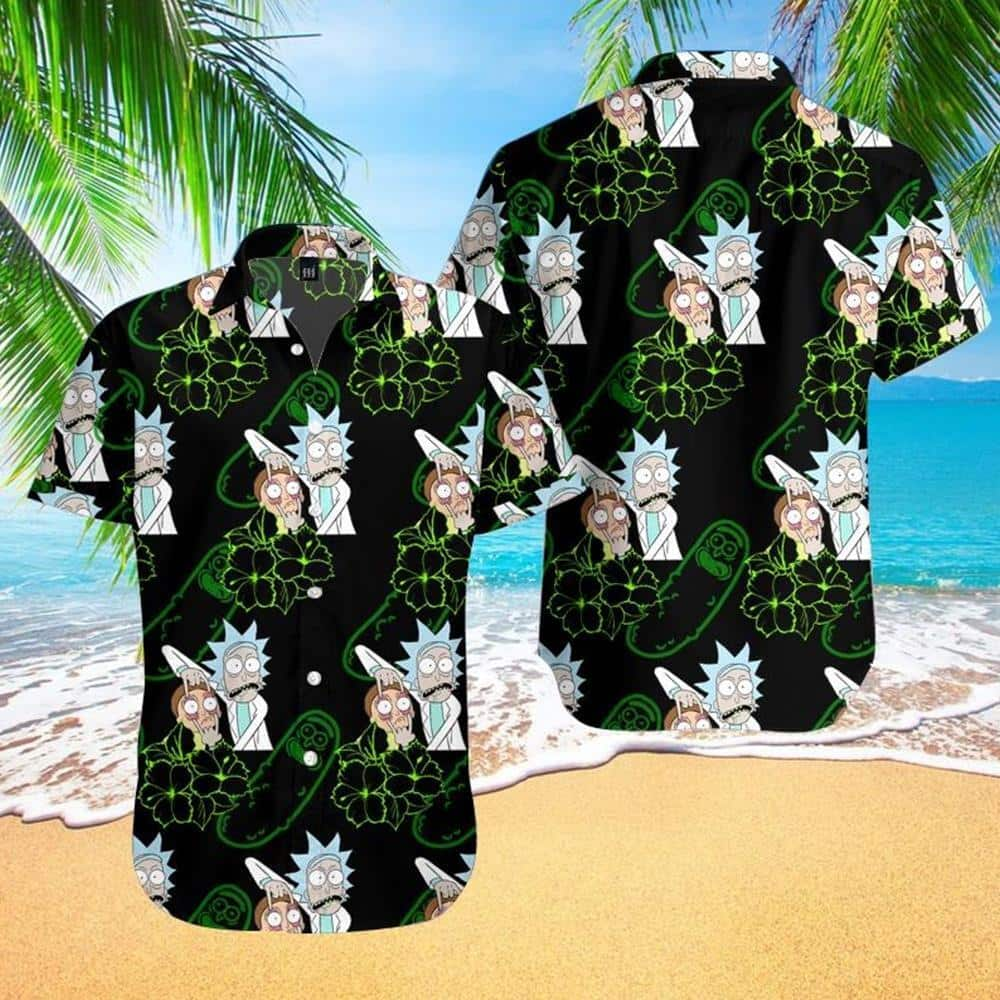 Rick And Morty Hawaiian Shirt Summer Aloha Beach Gift For Friend