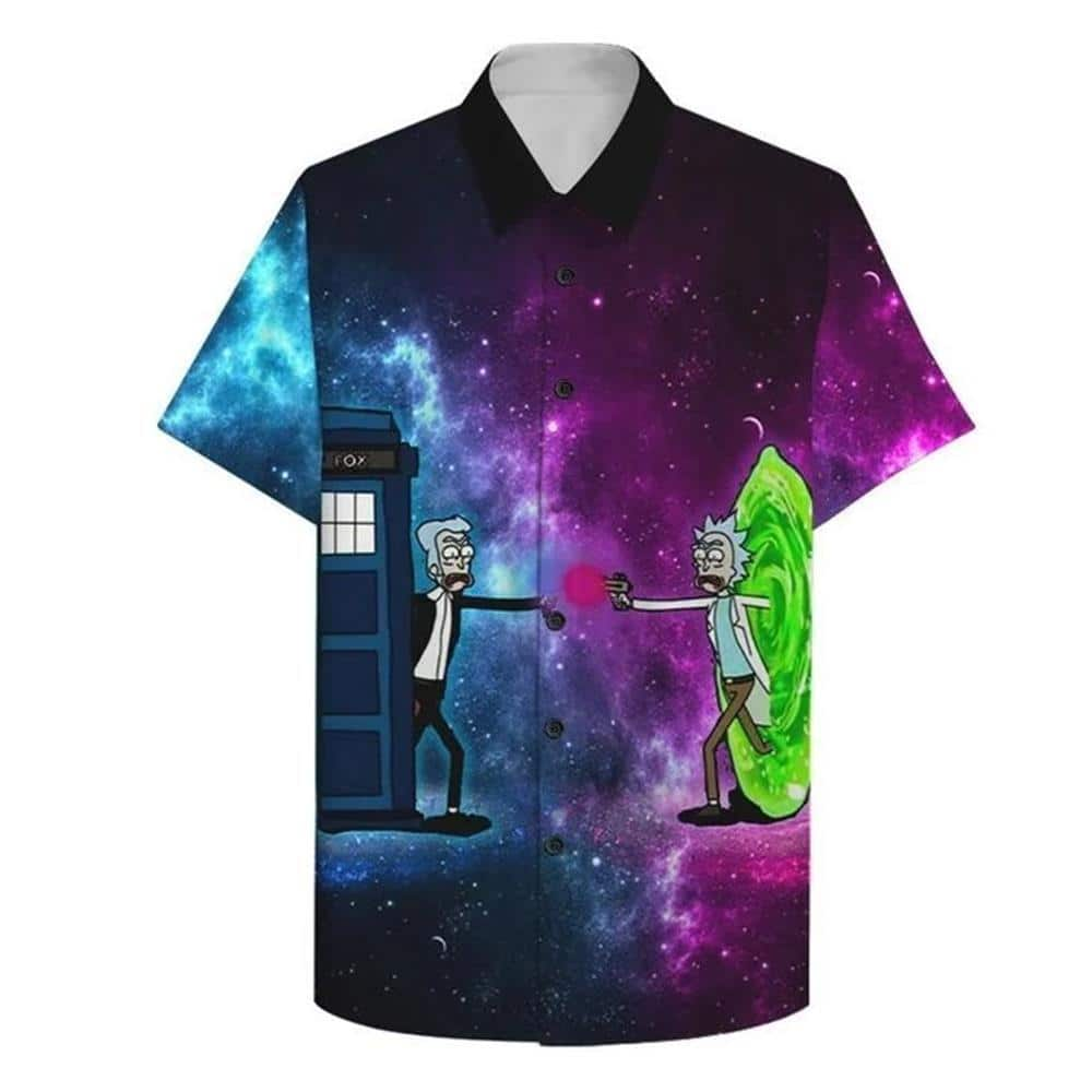 Rick And Morty Hawaiian Shirt Galaxy Gift For Beach Trip