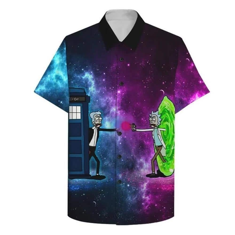 Rick And Morty Hawaiian Shirt Galaxy Gift For Beach Trip Rick And Morty Hawaiian Shirt Galaxy Gift For Beach Trip