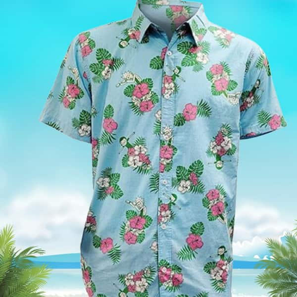 Rick And Morty Hawaiian Shirt Tropical Palm Leaves Gift For Beach Holiday