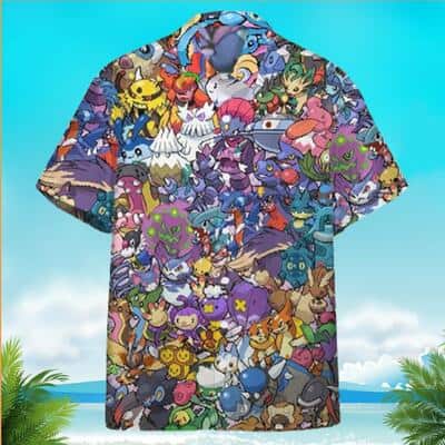 All The Pokemon That You Would Know Pokemon Hawaiian Shirt Beach Lovers Gift