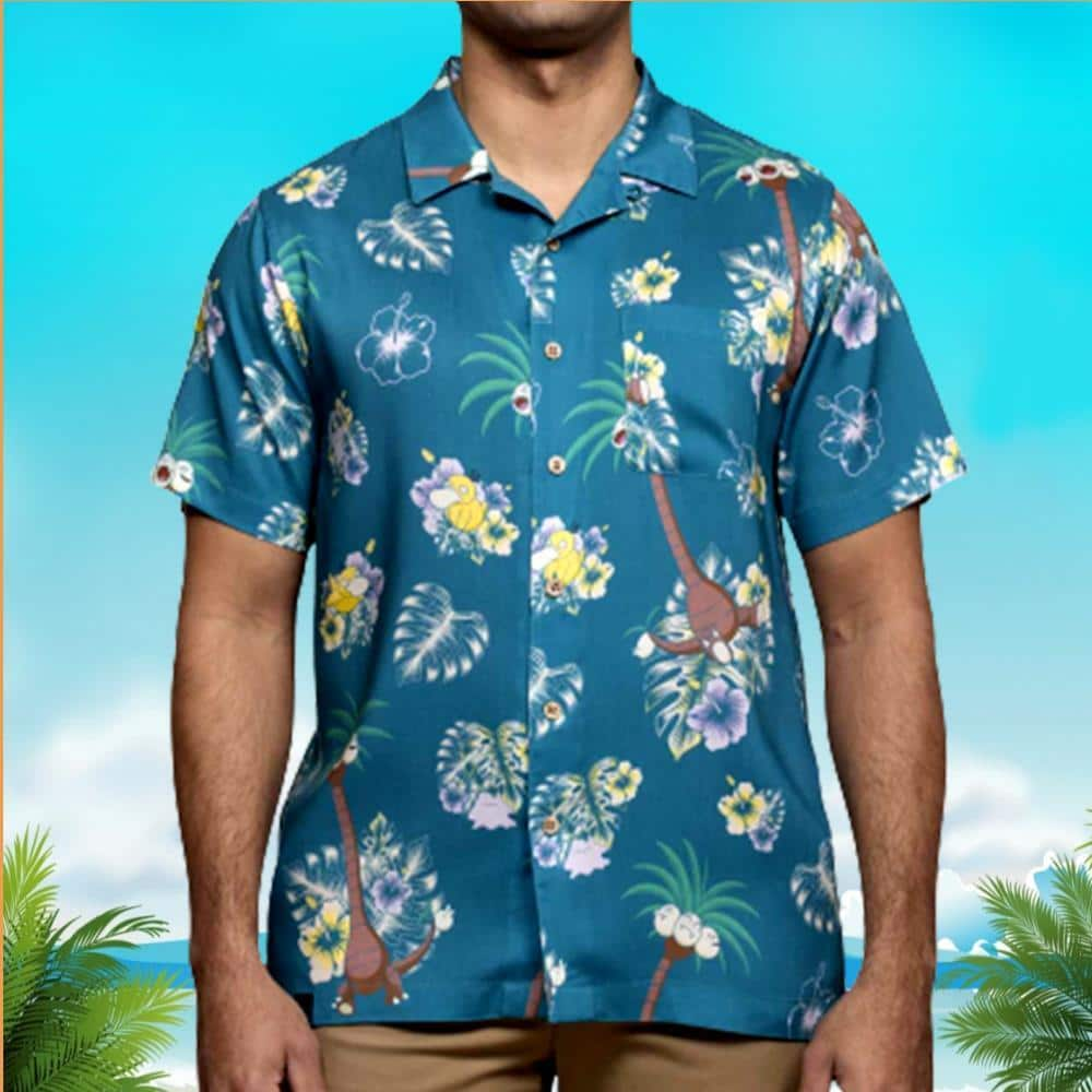 Pokemon Alolan Exeggutor And Friends Pokemon Hawaiian Shirt Gift For Best Friends