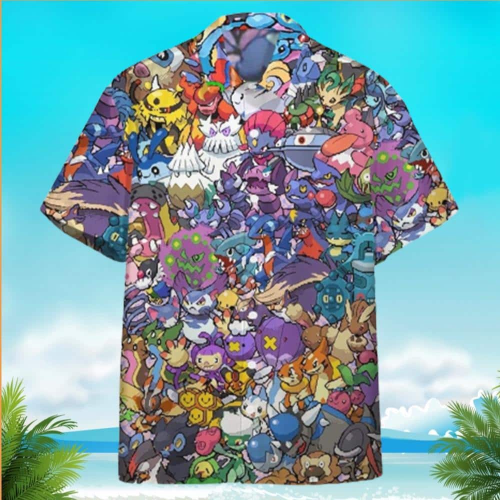 All The Pokemon That You Would Know Pokemon Hawaiian Shirt Summer Vacation Gift All The Pokemon That You Would Know Pokemon Hawaiian Shirt Summer Vacation Gift