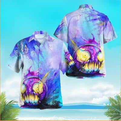 Halloween Aloha Gastly Pokemon Hawaiian Shirt Summer Beach Gift