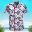 Pokemon Ball Hawaiian Shirt Palm Leaves Pattern Summer Beach Gift