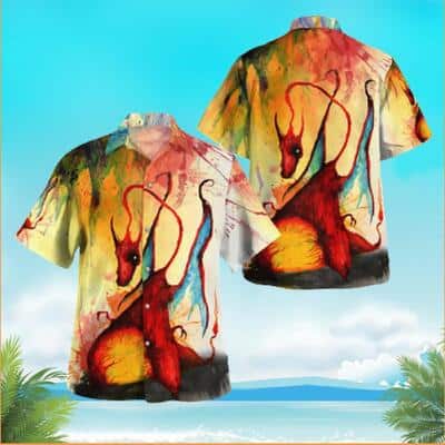 Charizard Pokemon Hawaiian Shirt Halloween Gift For Beach Lovers