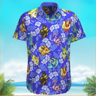Eevee Pokemon Hawaiian Shirt Gift For Beach Vacation