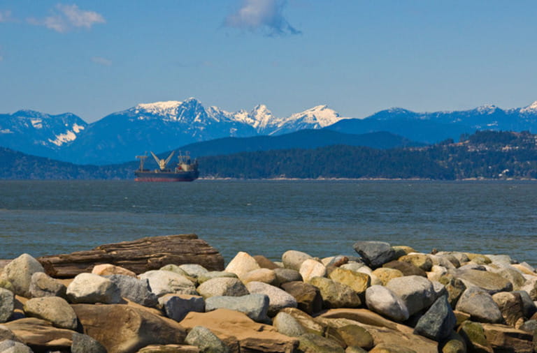 View of English bay from Jericho Beach Vanvouver Canada